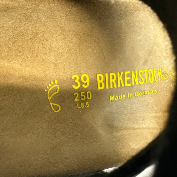 Birkenstock Women’s Yara Leather Size EU 39 US 8 – 8.5 Black Cork Leather - Picture 2 of 13